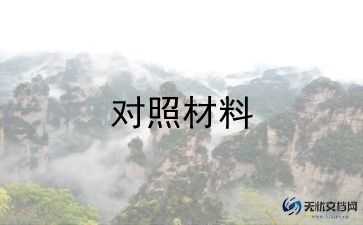 对照检查整改材料5篇