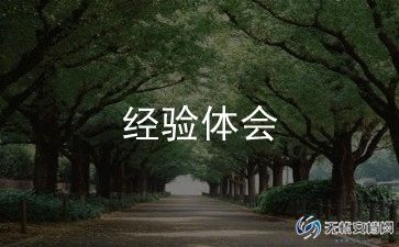 工作经验及心得最新5篇