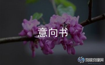 代理意向书8篇