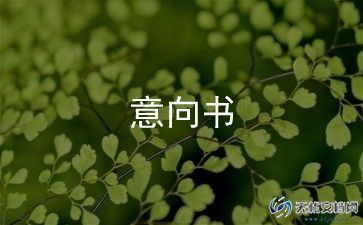 合作项目意向书模板范文6篇